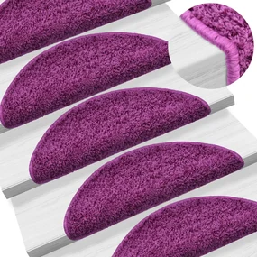 vidaXL Trapmatten 10 st 56x20 cm violet