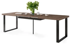 AVELLA Bruin Eik - LOFT TAFEL VOOR WOONKAMER/EETKAMER UITKLAPBAAR TOT 3,1 m!