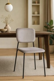 Selin Stoel Zwart Fluweel