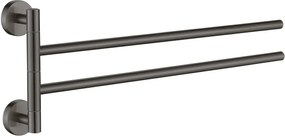 Plieger Vigo handdoekhouder 2 armig 45cm geborsteld gunmetal