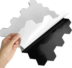 Zelfklevend Mozaïek Hexagon Aston Groen - 29.5 cm x 29.5 cm x 0.4 cm | 0.5 kg | Paneli zelfklevende steenstrips