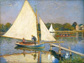 Kunstreproductie Les canotiers à Argenteuil, Claude Monet