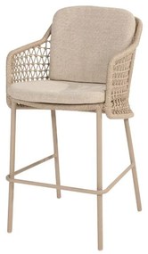 4 Seasons Outdoor Tramonti bar stoel latte SALE Tuinstoel beige weerbestendig