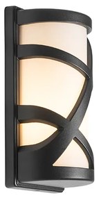 Moderne buiten wandlamp zwart IP44 - Suzie