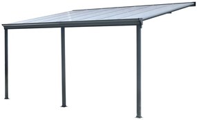 Aluminium terrasoverkapping San Diego 3 x 4,3 CoverTech antraciet