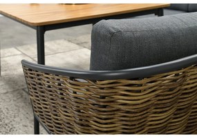 Garden Impressions San Vito lounge dining set 4-delig - donker grijs