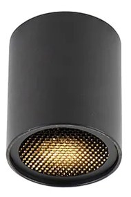 Design opbouwSpot / Opbouwspot / Plafondspot zwart GU10 50mm - Tubo Honey Design GU10 cilinder / rond Binnenverlichting Lamp