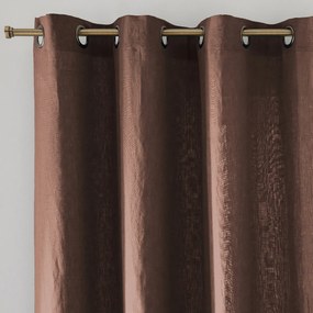 Gordijn in gewassen linnen met oogjes Onega