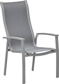 Garden Impressions Hilly tuinstoel stapelbaar taupe - 4 stuks