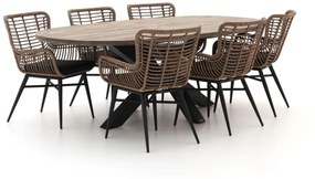 Intenso Asti/Rough-Y Ellips 240cm dining tuinset 7-delig
