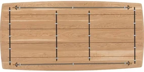 Goossens Excellent Eettafel Floyd, Semi rechthoekig 200 x 100 cm