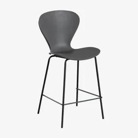 Pak Van 4 Uit Hoge Krukken Donkergrijs & ↑65 Cm & Zwart - Sklum