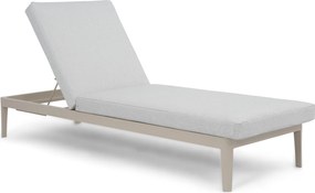 Lifestyle Garden Furniture Mateo Ligbed Met Kussen Loft/soft Grey Aluminium Taupe