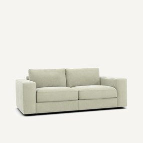 Compacte 3-zitsbank in stonewashed fluweel, SKANDER