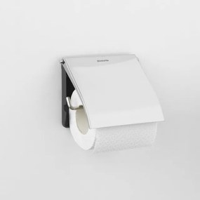 Brabantia Classic Toiletrolhouder - met klep - classic brilliant steel 414589