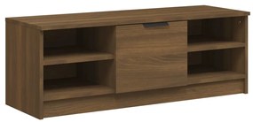vidaXL Tv-meubel 102x35,5x36,5 cm bewerkt hout bruineikenkleurig