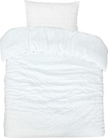 Dekbedovertrek Seersucker Deluxe - 100% katoensatijn - 140x200/220 - wit