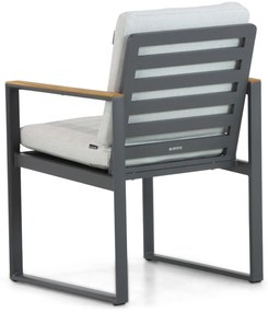 Tuinstoel Aluminium/Teak Grijs-antraciet Lifestyle Garden Furniture Faro