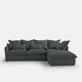 Hoes in linnen voor hoekbank Odna