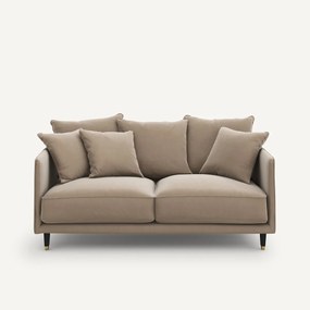 3-zits compacte fluwelen bank, Lazare