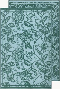 Omkeerbaar platgeweven outdoor jacquard vloerkleed Anemone