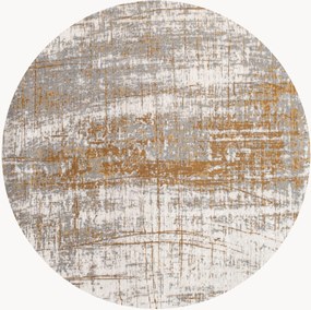 Wasbaar rond jacquard in- & outdoor vloerkleed Griff