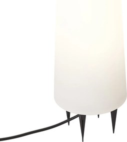 Staande buitenlamp wit 80 cm incl. LED IP44 - Fungi