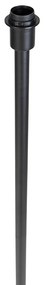 Moderne vloerlamp zwart zonder kap 149 cm - Simplo