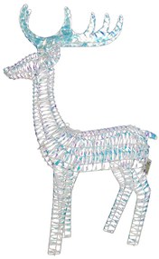 Kerst vloerlamp regenboog hert 60cm incl. LED - Niji