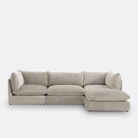 Modulaire bank, getextureerd fluweel, Malo