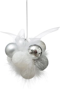 Fééric Lights and Christmas Kerstbloem Hangers - Set van 11 - Wit - 30 mm