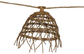 Buitenlamp Lichtsnoer bruin 8m 10-lichts IP44 - Alma IP44 Buitenverlichting rond
