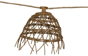 Buitenlamp Lichtsnoer bruin 8m 10-lichts IP44 - Alma IP44 Buitenverlichting rond