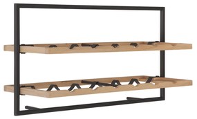 DTP Home Winemate Oak Type A Wand Wijnrek Van Eikenhout - 65x25x35cm.