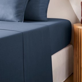 Effen plat laken in gewassen katoen, Scenario