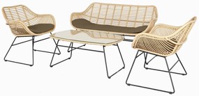 The Outsider Stoel-Bank Loungeset - Wates - Bamboo - Naturel - The Outsider