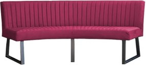 Eetkamerbank - Hengelo - stof Element fuchsia 19 - geschikt voor ovale tafel 240 cm