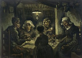 Kunstreproductie The Potato Eaters, 1885, Vincent van Gogh