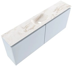 Mondiaz Ture DLux toiletmeubel 120cm clay met wastafel frappe midden zonder kraangat