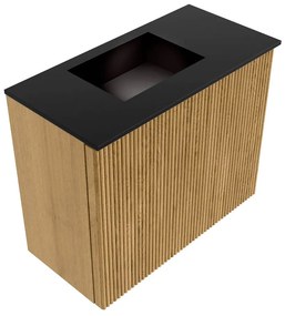 Mondiaz Joya 50cm toiletmeubel oak met wastafel faye links zonder kraangat urban
