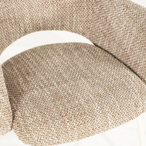 By-Boo Story Wit-frame Eetkamerstoel Bruin