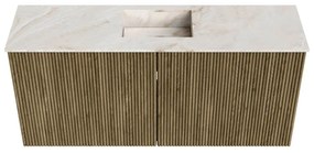Mondiaz Joya DLux 90cm toiletmeubel dusk met wastafel faye midden zonder kraangat frappe