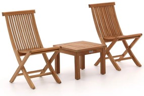 Bistro- en balkonset Sunyard  | 2 personen | Tuinset teakhout | 3-delig | Kees Smit Tuinmeubelen