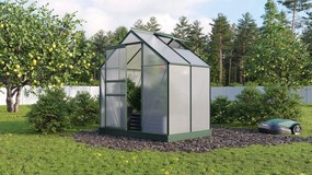 Vitavia Planet serre - 2,5m² - met 6 mm polycarbonaat - Donkergroen