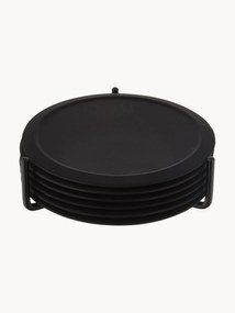 Siliconen onderzetters Plain met standaard, 6 stuks