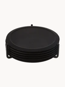 Siliconen onderzetters Plain met standaard, 6 stuks
