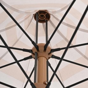 Garden Impressions Aloha stokparasol taupe - ecru Ø200 cm