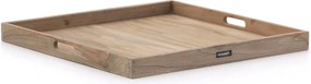 Dienblad voor buiten en binnen  | ROUGH-X | Teakhout | Old Teak Greywash | 80x80cm | Kees Smit Tuinmeubelen