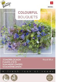 Buzzy seeds Colourful Bouquets - Royal Blue - Blauwe bloemenmengsel