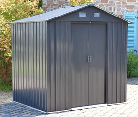 Metalen gereedschapshuis Helsinki 1,9 x 1,3 m Store Boss antraciet